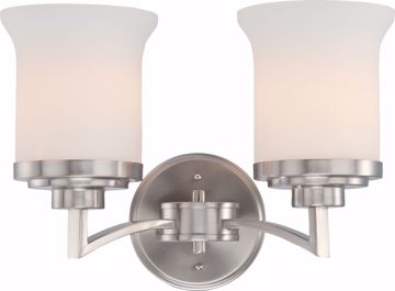 Picture of NUVO Lighting 60/4102 Harmony - 2 Light Vanity Fixture with Satin White Glass