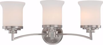 Picture of NUVO Lighting 60/4103 Harmony - 3 Light Vanity Fixture with Satin White Glass