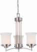 Picture of NUVO Lighting 60/4104 Harmony - 3 Light Chandelier with Satin White Glass