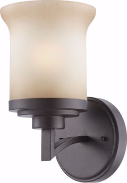 Picture of NUVO Lighting 60/4121 Harmony - 1 Light Vanity Fixture with Saffron Glass