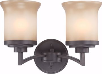 Picture of NUVO Lighting 60/4122 Harmony - 2 Light Vanity Fixture with Saffron Glass