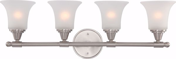 Picture of NUVO Lighting 60/4144 Surrey - 4 Light Vanity Fixture with Frosted Glass