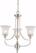 Picture of NUVO Lighting 60/4145 Surrey - 3 Light Chandelier with Frosted Glass