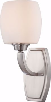 Picture of NUVO Lighting 60/4181 Helium - 1 Light Vanity Fixture with Satin White Glass