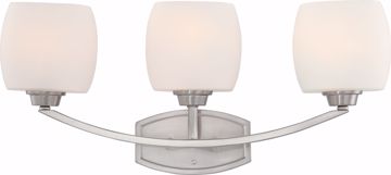 Picture of NUVO Lighting 60/4183 Helium - 3 Light Vanity Fixture with Satin White Glass