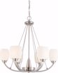 Picture of NUVO Lighting 60/4186 Helium - 6 Light Chandelier with Satin White Glass