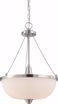 Picture of NUVO Lighting 60/4187 Helium - 3 Light Pendant with Satin White Glass