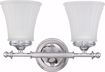 Picture of NUVO Lighting 60/4262 Teller - 2 Light Vanity Fixture with Frosted Etched Glass