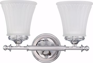 Picture of NUVO Lighting 60/4262 Teller - 2 Light Vanity Fixture with Frosted Etched Glass