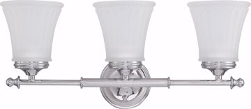 Picture of NUVO Lighting 60/4263 Teller - 3 Light Vanity Fixture with Frosted Etched Glass
