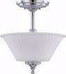 Picture of NUVO Lighting 60/4268 Teller - 2 Light Semi Flush Fixture with Frosted Etched Glass