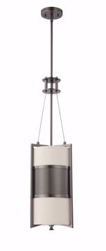 Picture of NUVO Lighting 60/4431 Diesel - 1 Light Vertical Pendant with Khaki Fabric Shade