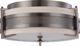Picture of NUVO Lighting 60/4436 Diesel - 3 Light Medium Flush with Khaki Fabric Shade