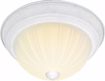 Picture of NUVO Lighting 60/444 2 Light CFL - 13" - Flush Mount - Frosted Melon Glass - (2) 13W GU24 Lamps Included