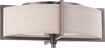 Picture of NUVO Lighting 60/4458 Portia - 2 Light Oval Flush with Khaki Fabric Shade - (2) 13w GU24 Lamps Included