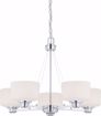 Picture of NUVO Lighting 60/4585 Soho - 5 Light Chandelier with Satin White Glass