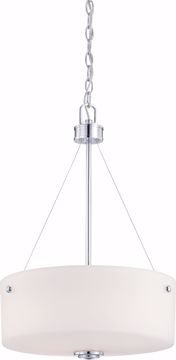 Picture of NUVO Lighting 60/4586 Soho - 3 Light Pendant with Satin White Glass