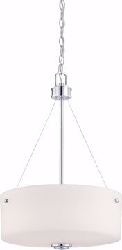 Picture of NUVO Lighting 60/4586 Soho - 3 Light Pendant with Satin White Glass