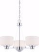 Picture of NUVO Lighting 60/4587 Soho - 3 Light Chandelier with Satin White Glass