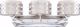 Picture of NUVO Lighting 60/4623 Harlow - 3 Light Vanity Fixture with Slate Gray Fabric Shades