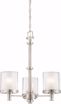 Picture of NUVO Lighting 60/4647 Decker - 3 Light Chandelier with Clear & Frosted Glass