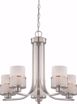 Picture of NUVO Lighting 60/4685 Fusion - 5 Light Chandelier with Frosted Glass