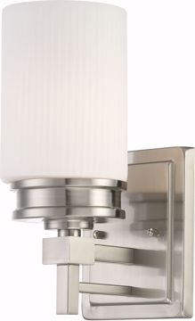 Picture of NUVO Lighting 60/4701 Wright - 1 Light Vanity Fixture with Satin White Glass