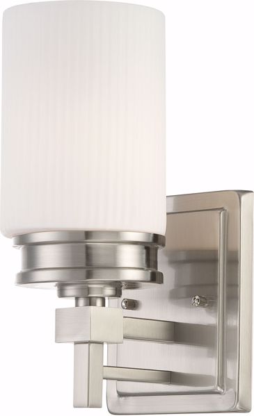 Picture of NUVO Lighting 60/4701 Wright - 1 Light Vanity Fixture with Satin White Glass