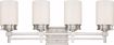 Picture of NUVO Lighting 60/4704 Wright - 4 Light Vanity Fixture with Satin White Glass