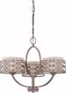 Picture of NUVO Lighting 60/4724 Harlow - 3 Light Chandelier with Khaki Fabric Shades