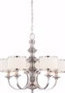 Picture of NUVO Lighting 60/4735 Candice - 5 Light Chandelier with Pleated White Shades