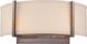 Picture of NUVO Lighting 60/4854 Gemini - 2 Light Wall Sconce with Khaki Fabric Shade