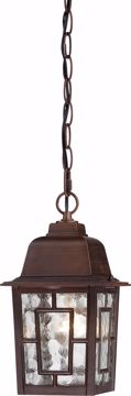 Picture of NUVO Lighting 60/4932 Banyan - 1 Light - 11" Outdoor Hanging with Clear Water Glass