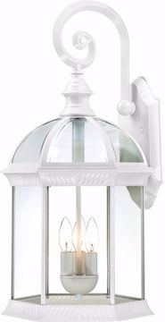 Picture of NUVO Lighting 60/4967 Boxwood - 3 Light 26" Outdoor Wall with Clear Beveled Glass