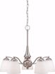 Picture of NUVO Lighting 60/5043 Patton - 5 Light Chandelier (Arms Down) with Frosted Glass