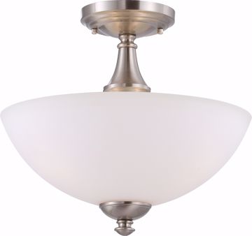Picture of NUVO Lighting 60/5044 Patton - 3 Light Semi Flush with Frosted Glass