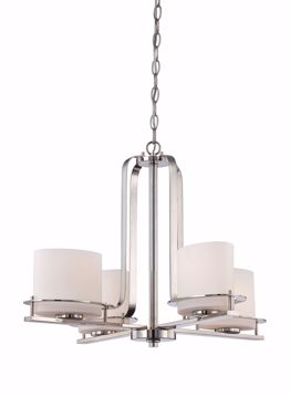 Picture of NUVO Lighting 60/5104 Loren - 4 Light Chandelier with Oval Frosted Glass
