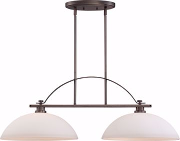 Picture of NUVO Lighting 60/5118 Bentley - 2 Light Island Pendant with Frosted Glass