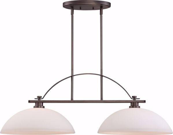 Picture of NUVO Lighting 60/5118 Bentley - 2 Light Island Pendant with Frosted Glass