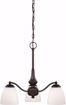 Picture of NUVO Lighting 60/5142 Patton - 3 Light Chandelier (Arms Down) with Frosted Glass