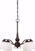 Picture of NUVO Lighting 60/5143 Patton - 5 Light Chandelier (Arms Down) with Frosted Glass