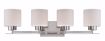 Picture of NUVO Lighting 60/5204 Parallel - 4 Light Vanity Fixture with Etched Opal Glass