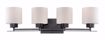 Picture of NUVO Lighting 60/5304 Parallel - 4 Light Vanity Fixture with Etched Opal Glass