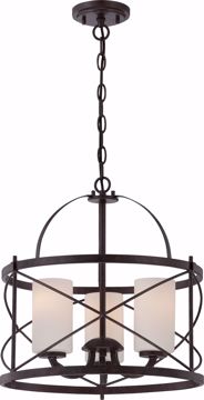 Picture of NUVO Lighting 60/5337 Ginger - 3 Light Pendant with Etched Opal Glass