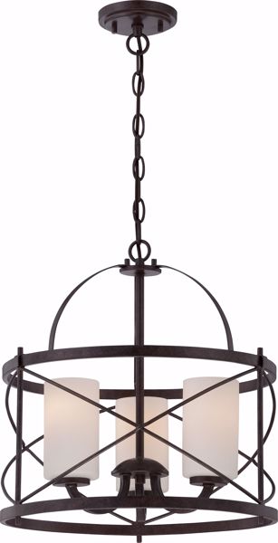 Picture of NUVO Lighting 60/5337 Ginger - 3 Light Pendant with Etched Opal Glass