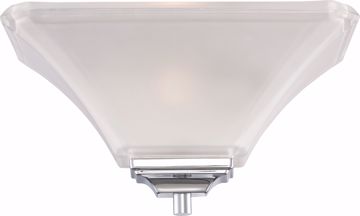 Picture of NUVO Lighting 60/5373 Parker - 1 Light Wall Sconce - Polished Chrome with Sandstone Etched Glass