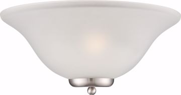 Picture of NUVO Lighting 60/5382 Ballerina - 1 Light Wall Sconce - Brushed Nickel with Frosted Glass