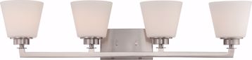 Picture of NUVO Lighting 60/5454 Mobili - 4 Light Vanity Fixture with Satin White Glass