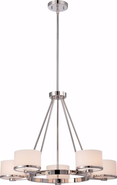 Picture of NUVO Lighting 60/5475 Celine - 5 Light Chandelier with Etched Opal Glass