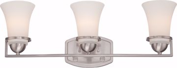 Picture of NUVO Lighting 60/5483 Neval - 3 Light Vanity Fixture with Satin White Glass